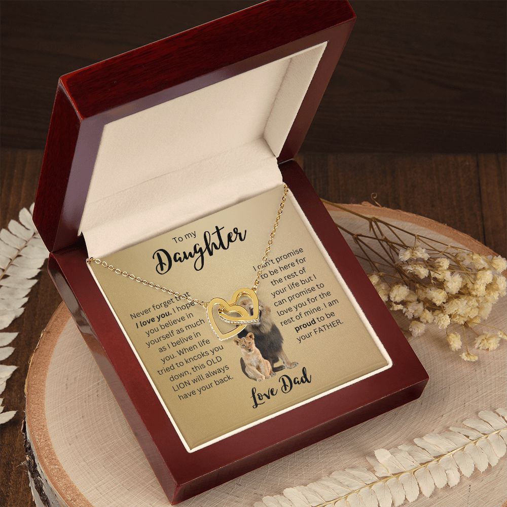 Interlock love Necklace, wife present, Personalized gifts, Daughter