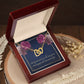 The day we married Interlock love Necklace, wife present, Personalized gifts