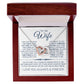 Interlock love Necklace, to my wife present, Personalized gifts