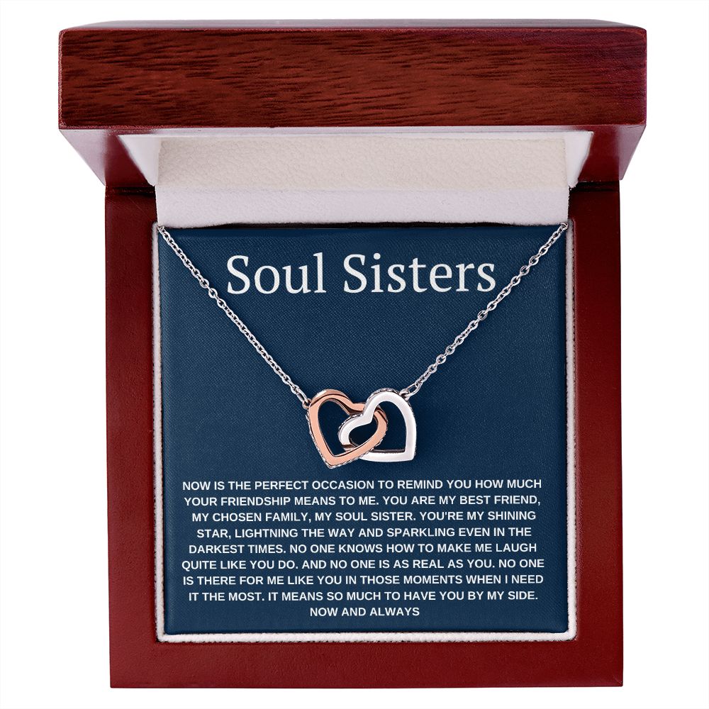 Interlocking Necklace, Soul Sisters Gift, best friends gifts,