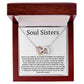 Perfect Pair Necklace , Soul Sisters Necklace, Best friend Necklace,