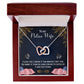 Police wife Interlock love Necklace, wife present, Personalized gifts