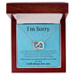 Interlocking Necklace, I'm sorry, gift for her