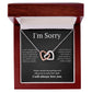 Interlocking Necklace, I'm sorry, gift for her