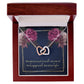 The day we married Interlock love Necklace, wife present, Personalized gifts