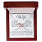Interlock love Necklace, to my wife present, Personalized gifts