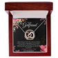 To my Girlfriend gift, Interlocking Necklace, Valentines day Necklace