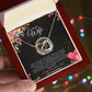 to my wife gift Interlocking Necklace, Valentines day Necklace