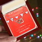 Interlocking Hearts necklace, girlfriends gift, valentines day gift
