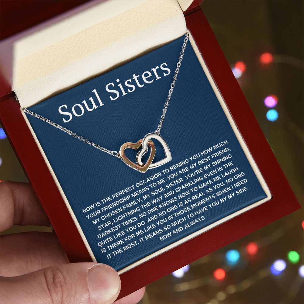 Interlocking Necklace, Soul Sisters Gift, best friends gifts,