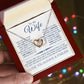 Interlock love Necklace, to my wife present, Personalized gifts