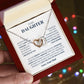 Interlock love Necklace, wife present, Personalized gifts, Daughter,