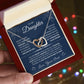Interlock love Necklace, wife present, Personalized gifts, Daughter,
