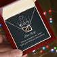 Dear wife - always remember Interlock love Necklace, wife present, Personalized gifts
