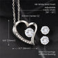 Forever love necklace and earring set, wife gift,