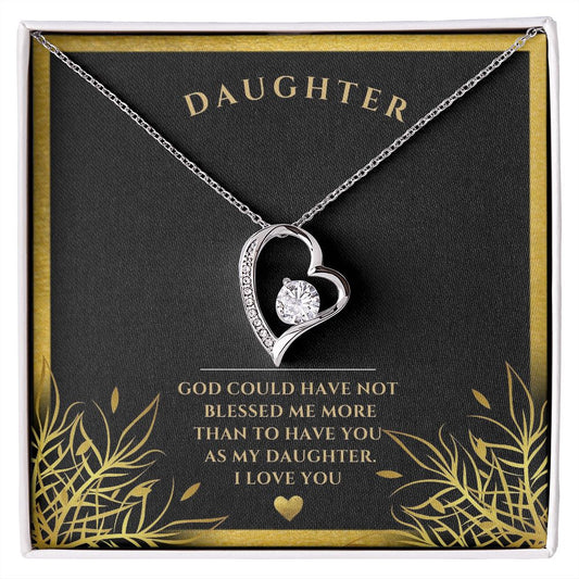 Forever love necklace, Daughter, I love you, special gift, personalized gift