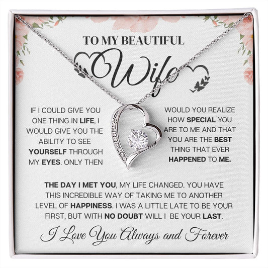 Forever Love Necklace, Wife, Perfect for Valentines Day or any occasion,