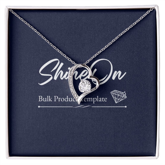 White Gold Love Necklace, Woman Necklace, gift for her, special gift, white gold,