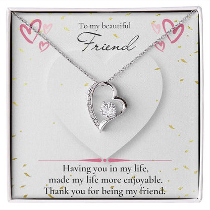 Forever love necklace, Friend necklace, Valentines day gift