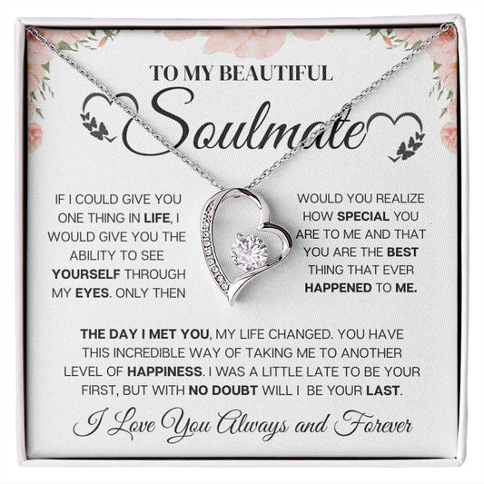 FOREVER LOVE Necklace, Soulmate Necklace, Wife, Fiance, Girlfriend, perfect Valentine's day gift, Perfect any occasion Gift.