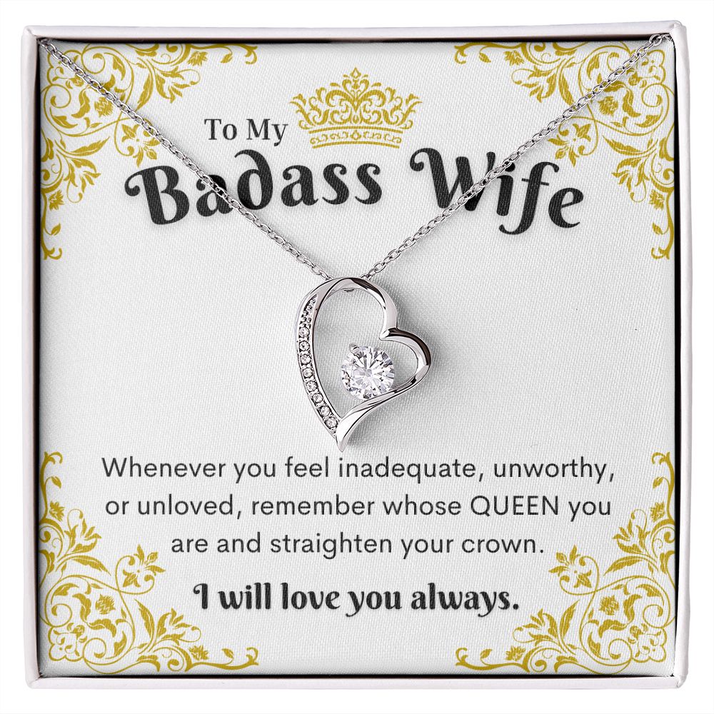 Badass Wife Necklace, Forever Love Necklace
