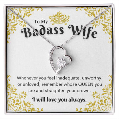 Badass Wife Necklace, Forever Love Necklace