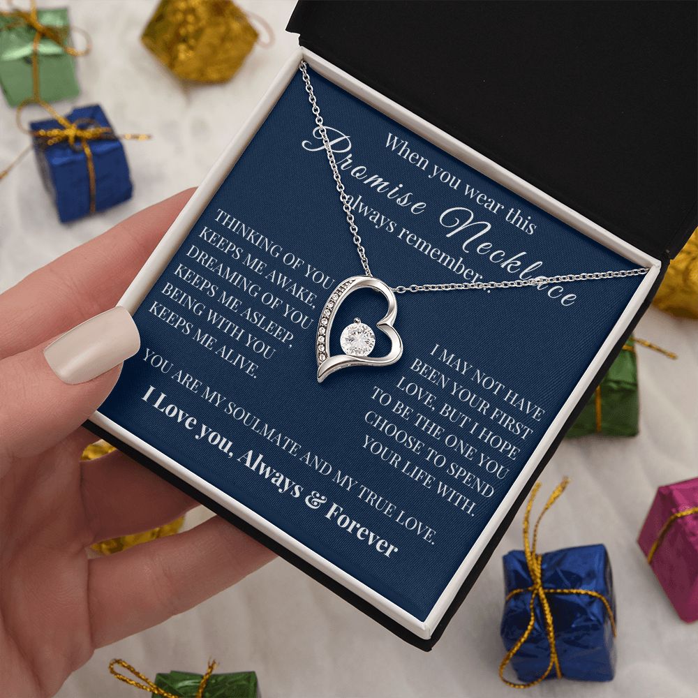 Forever Love Necklace, Promise Necklace, VD