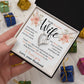 To my Beautiful Wife Necklace, Forever Love Necklace, From Husband