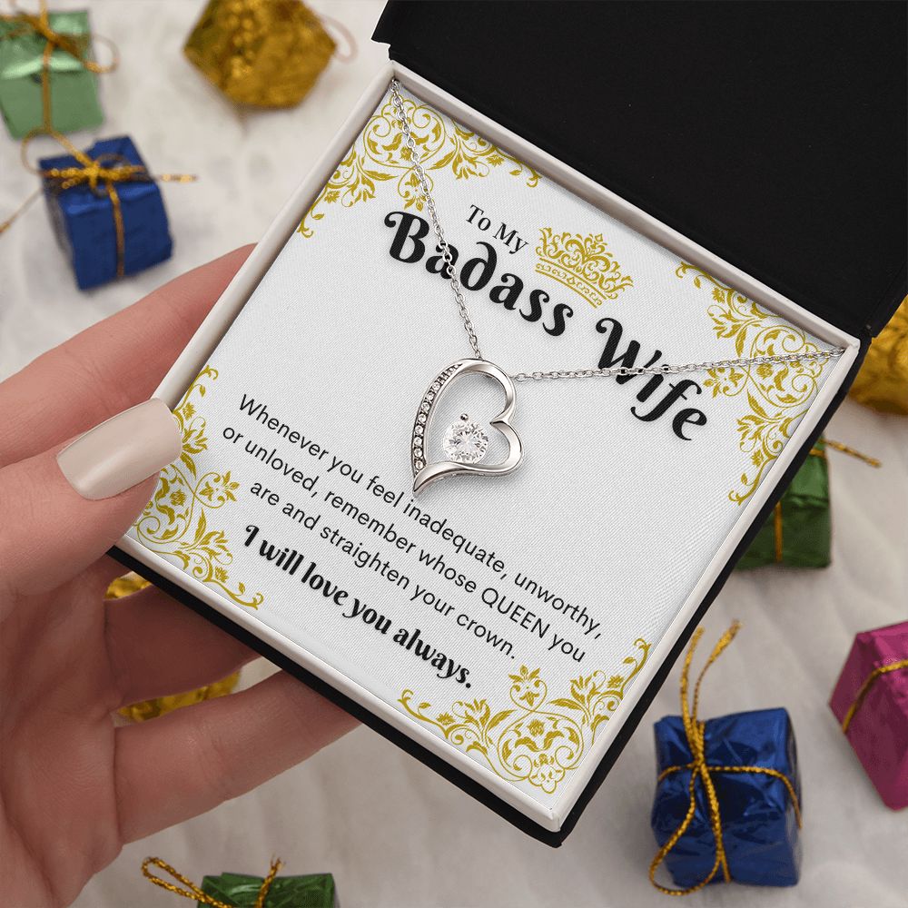 Badass Wife Necklace, Forever Love Necklace