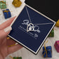 White Gold Forever Love Necklace
