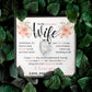 To my Beautiful Wife Necklace, Forever Love Necklace, From Husband