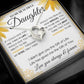 To my Beautiful Daughter, Sunflower, Necklace for her, Perfect gift for her