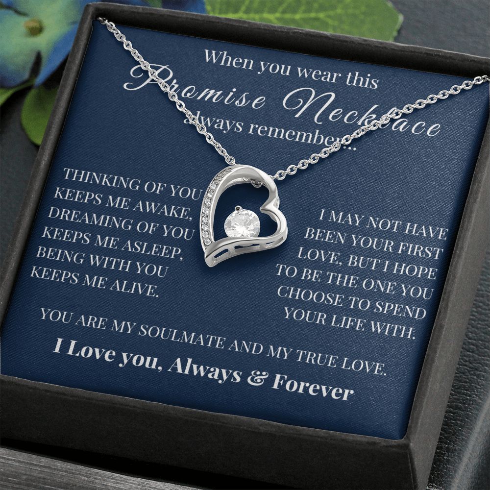 Forever Love Necklace, Promise Necklace, VD