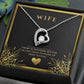 wife heart necklace, wife gift, necklace, special occasion, Personalized gifts