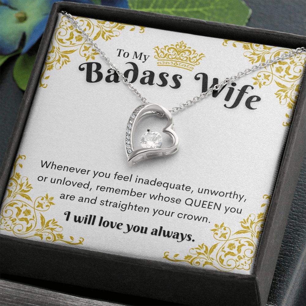 Badass Wife Necklace, Forever Love Necklace