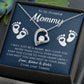 To my Beautiful Mom Heart Necklace