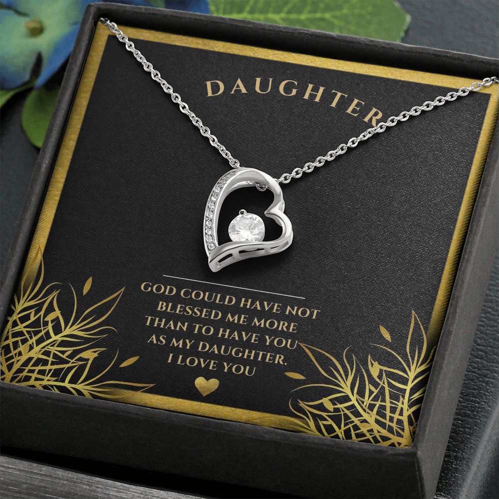 Forever love necklace, Daughter, I love you, special gift, personalized gift