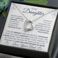 Daughter - From Dad , Forever Love Necklace