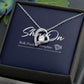 White Gold Forever Love Necklace