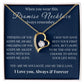 Forever Love Necklace, Promise Necklace, VD