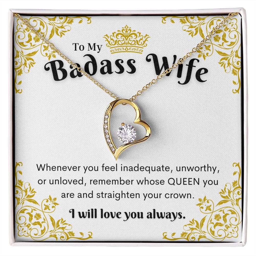 Badass Wife Necklace, Forever Love Necklace
