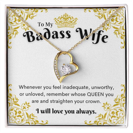 Badass Wife Necklace, Forever Love Necklace