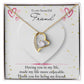 Forever love necklace, Friend necklace, Valentines day gift