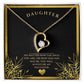 Daughter, Forever necklace, heart Necklace,