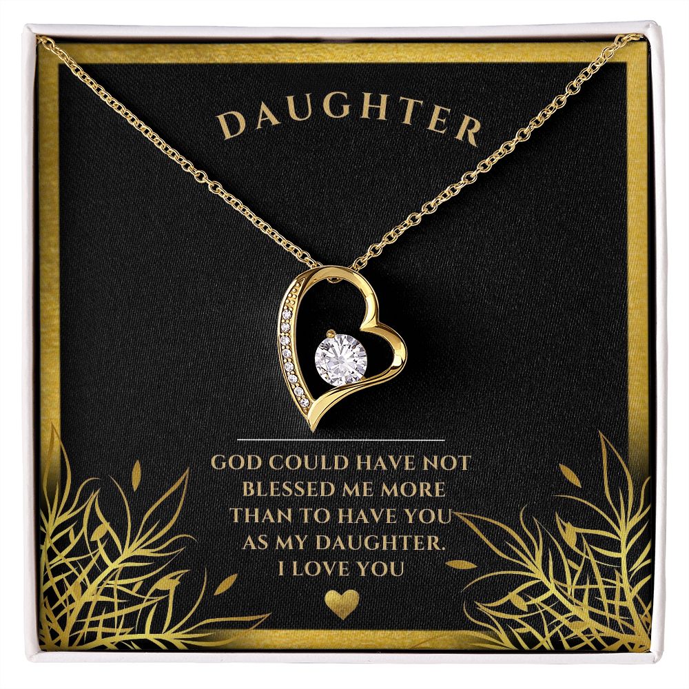Forever love necklace, Daughter, I love you, special gift, personalized gift