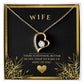 wife heart necklace, wife gift, necklace, special occasion, Personalized gifts