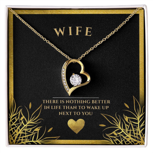 wife heart necklace, wife gift, necklace, special occasion, Personalized gifts