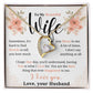 To my Beautiful Wife Necklace, Forever Love Necklace, From Husband