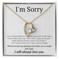 White Gold Forever Love Necklace, I'm sorry gift, sorry gift