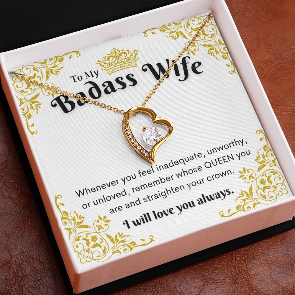 Badass Wife Necklace, Forever Love Necklace